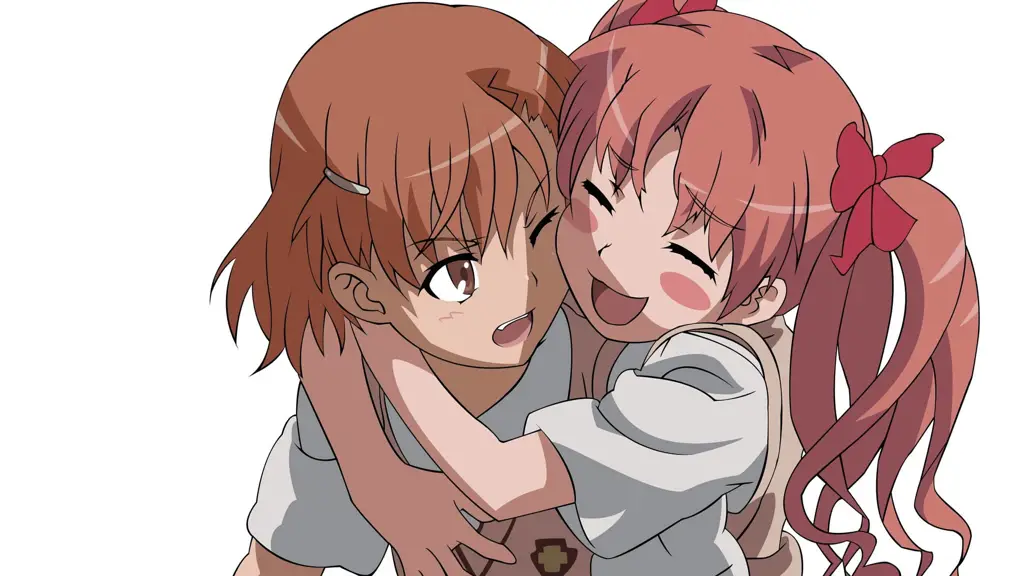 Adegan romantis dalam anime Pasangan anime sedang berpelukan
