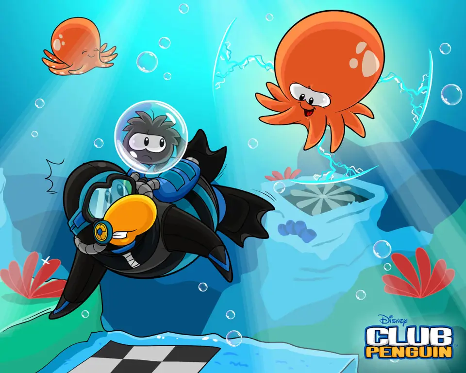 Poster konsep film anime Club Penguin Konsep poster film anime Club Penguin