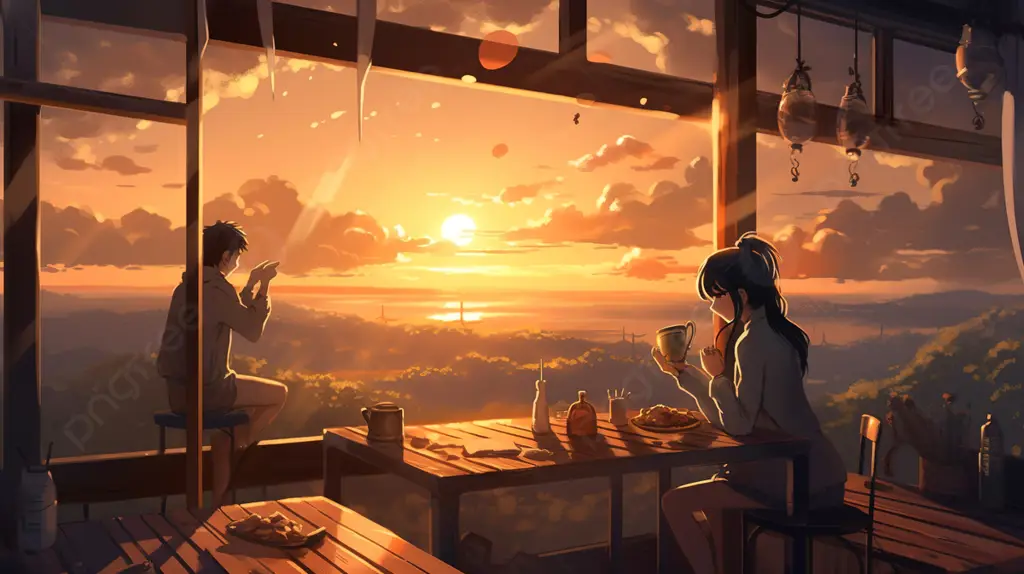 Nikmati Anime Favoritmu Gambar orang menonton anime di rumah