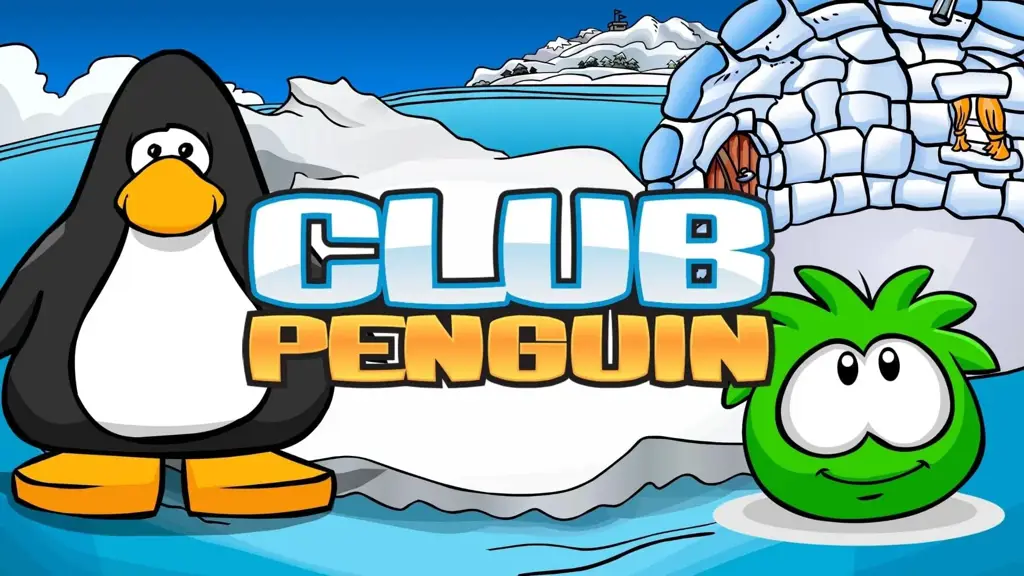 Poster Film Anime Club Penguin Poster promosi untuk film anime Club Penguin