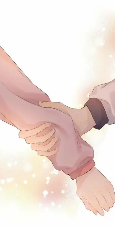Ilustrasi pasangan anime yang sedang tertawa Pasangan anime yang bahagia