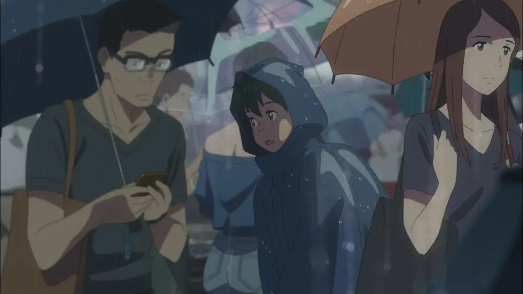 Animasi khas Makoto Shinkai Contoh animasi dari film Tenki no Ko