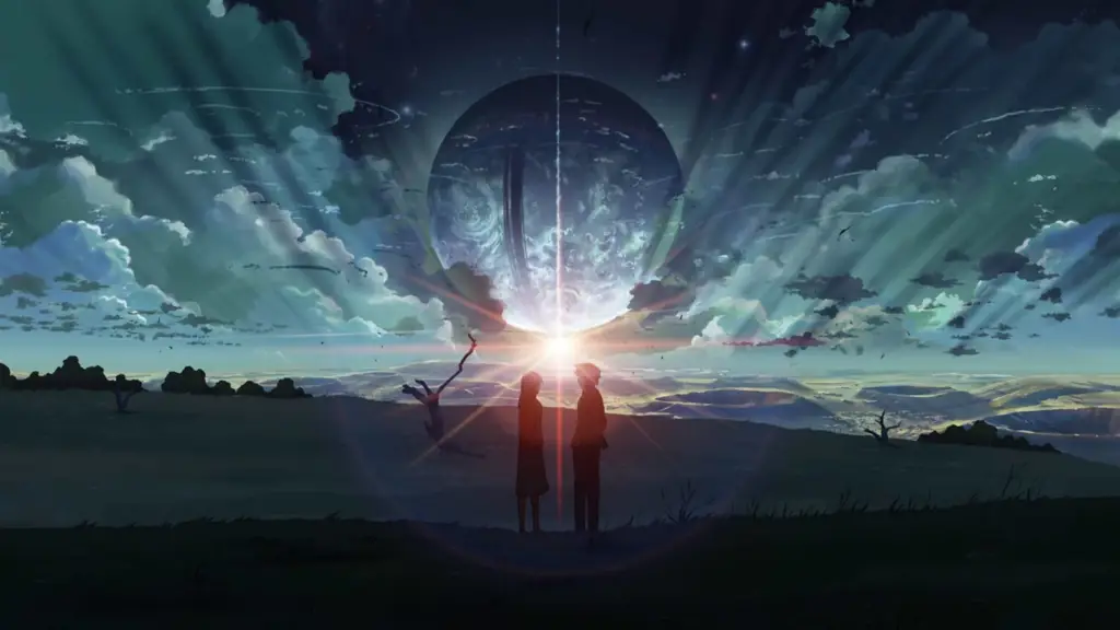 Gaya seni khas Makoto Shinkai Ilustrasi karya Makoto Shinkai
