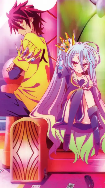 Screenshot adegan seru dari film No Game No Life Zero Screenshot adegan dari film No Game No Life Zero