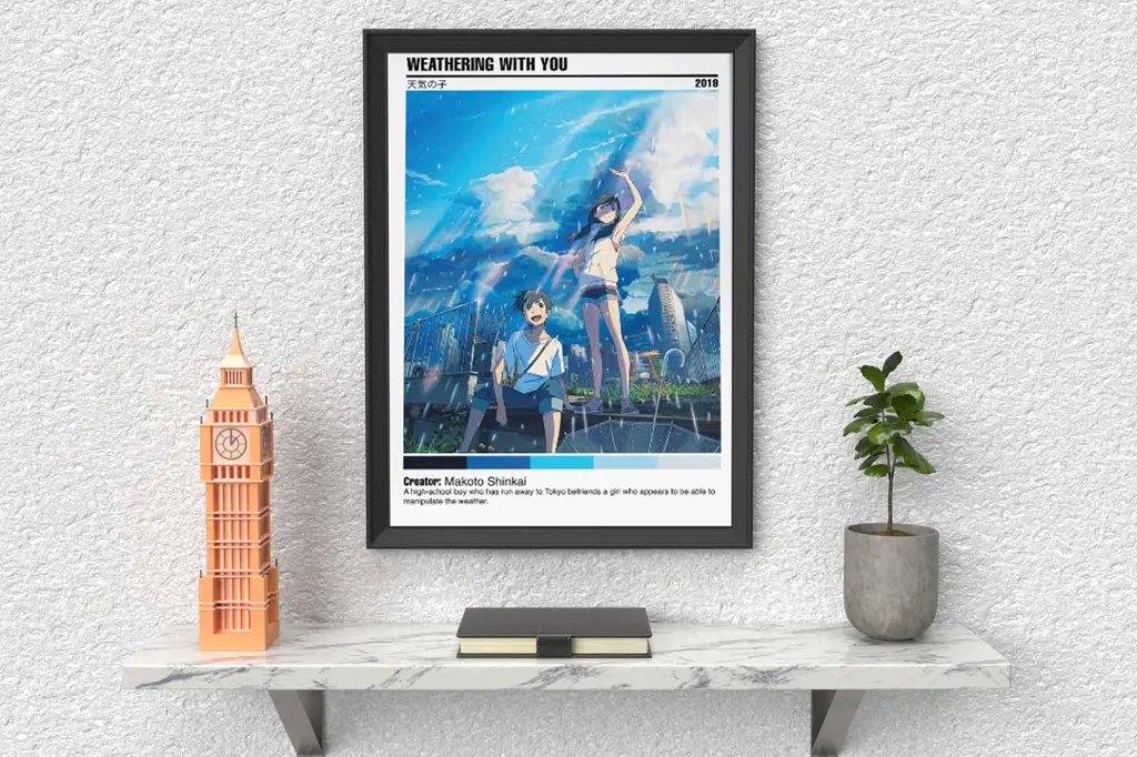 Poster film anime Weathering With You Poster film anime Weathering With You
