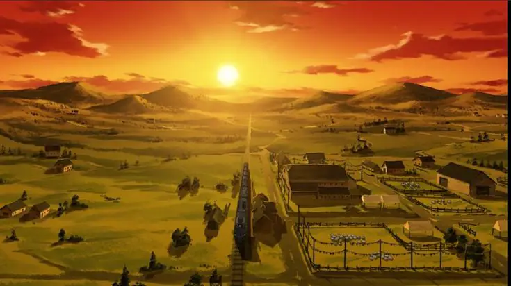 Pemandangan indah dalam Fullmetal Alchemist: Brotherhood Gambar pemandangan dalam Fullmetal Alchemist: Brotherhood