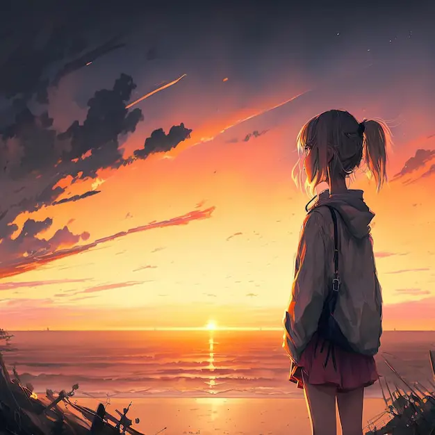Menikmati Film Anime dengan Streaming Ilustrasi gadis anime menonton film