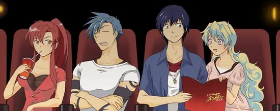 Menonton Anime Bersama Teman Teman-teman menonton film anime bersama