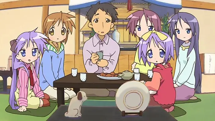 Menonton anime bersama teman-teman Menonton anime bersama teman-teman