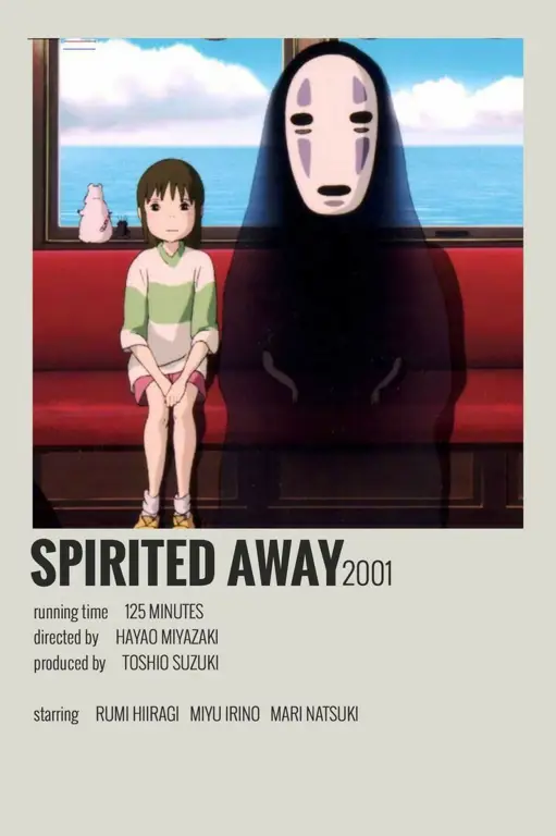 Poster film anime Spirited Away. Poster film anime Spirited Away.