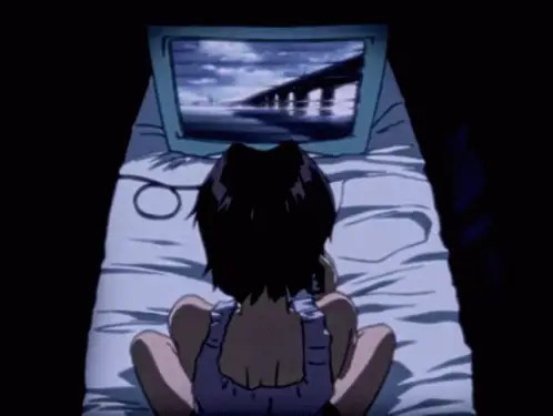 Menikmati Film Anime Bersama Teman Karakter anime menonton film bersama
