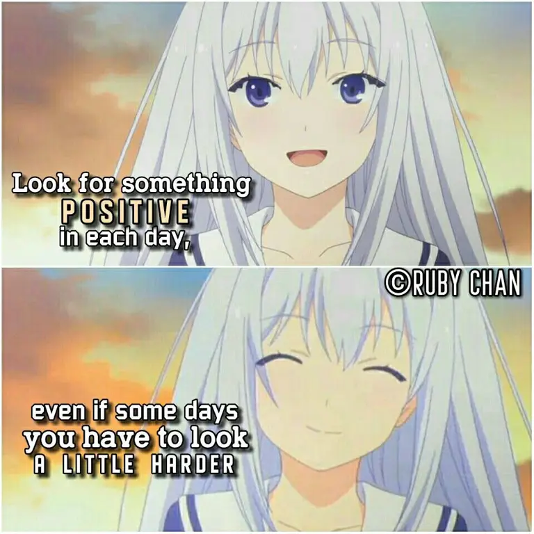 Karakter Anime dengan Citra Diri Positif Gambar karakter anime dengan citra diri positif