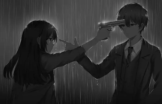 Pasangan anime romantis yang sedih Pasangan anime romantis yang sedih