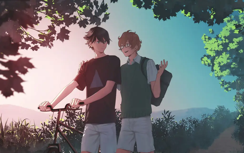 Menikmati film anime perjalanan waktu bersama teman Menonton anime bersama teman