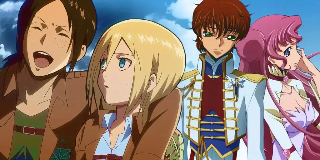 Pasangan Anime dalam Aksi Pasangan anime yang sedang bertarung bersama