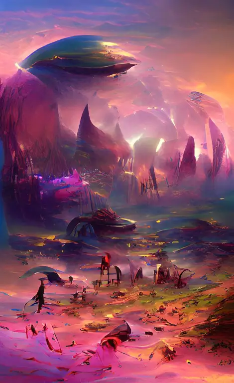 Keindahan alam semesta yang ditampilkan dalam film Pemandangan planet asing yang indah dan fantastis
