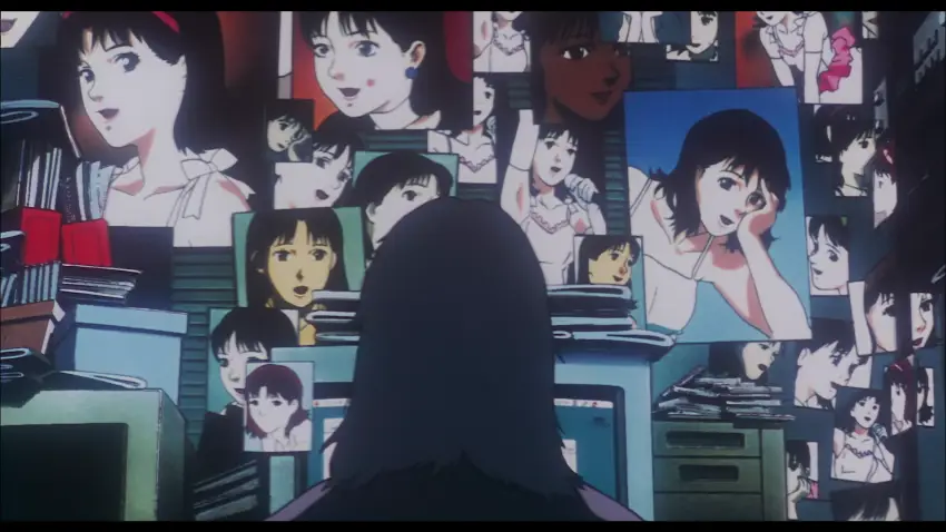 Adegan menegangkan dari film Perfect Blue Screenshot adegan dari film anime Perfect Blue