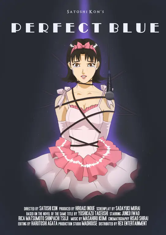 Poster film anime Perfect Blue Poster film anime Perfect Blue