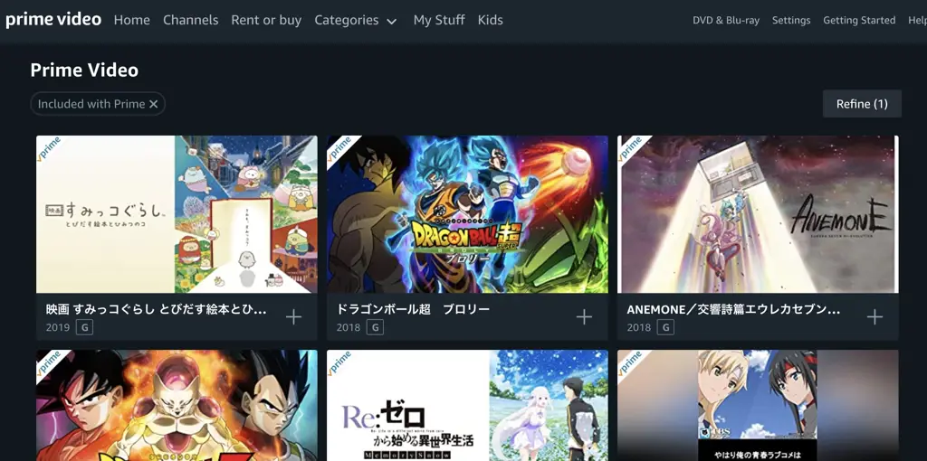 Contoh antarmuka situs streaming anime Antarmuka situs streaming anime
