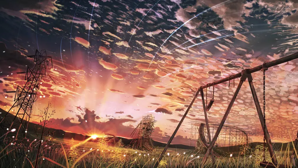 Pemandangan yang memukau dan detail Pemandangan indah dalam film Planet Anime Movie