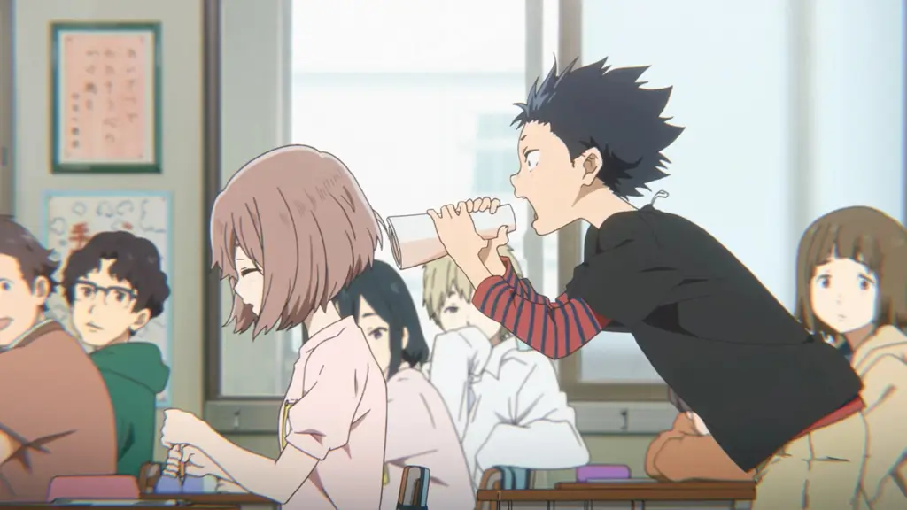 Potret adegan mengharukan dari A Silent Voice Adegan dari film A Silent Voice