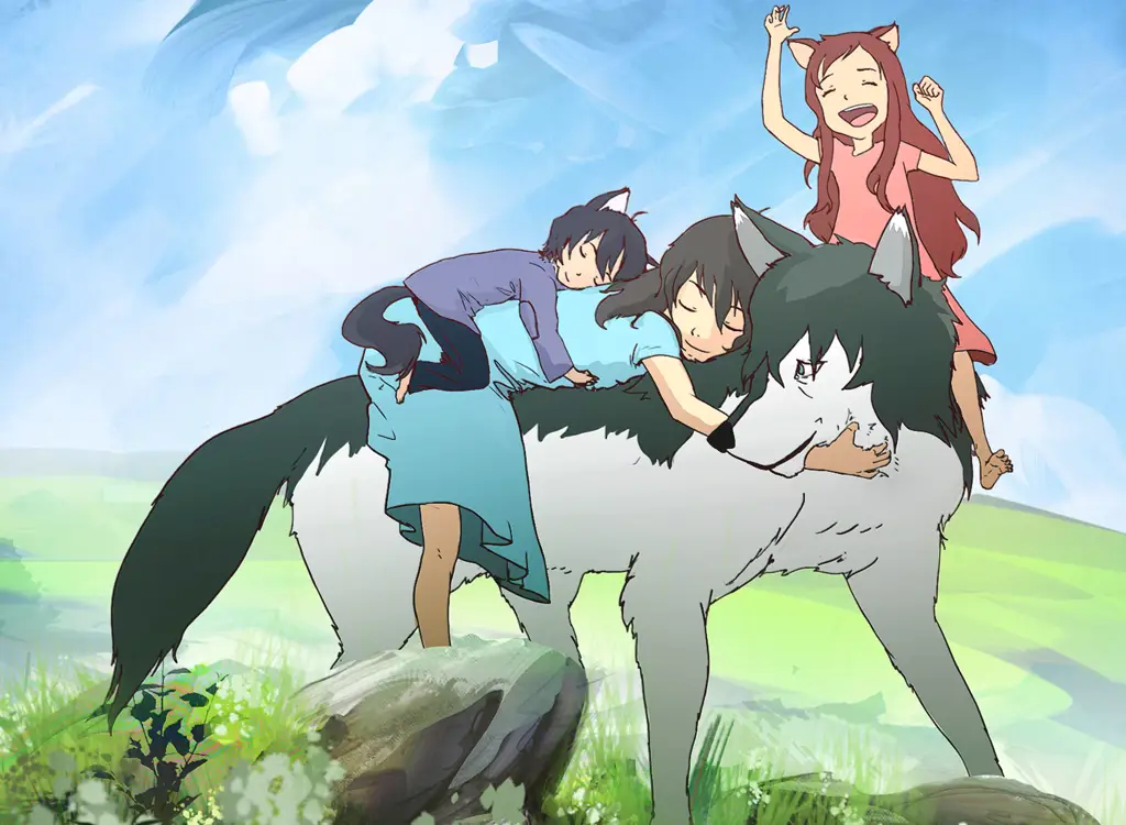Potret anak-anak serigala yang menggemaskan Anak-anak serigala dalam film Wolf Children