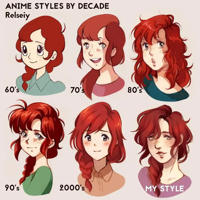 Gaya Animasi Jepang yang Unik Ilustrasi gaya animasi Jepang