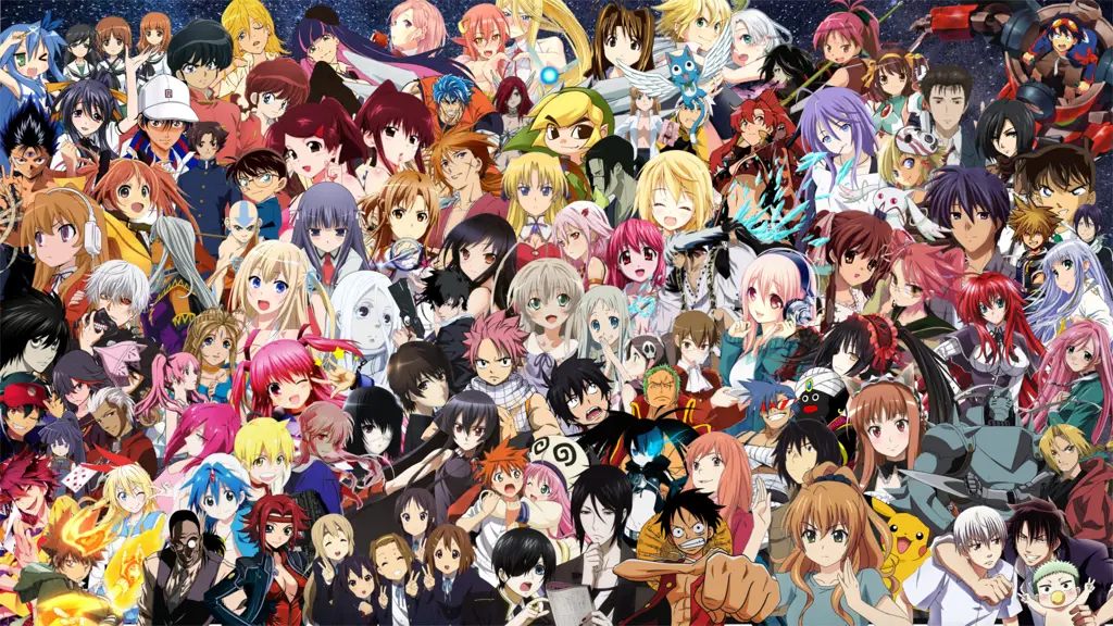 Karakter Anime Favorit Gambar karakter anime populer