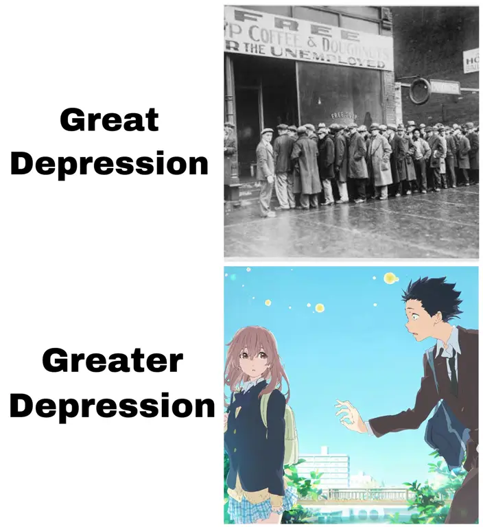 Adegan yang menggambarkan bagaimana waktu berjalan dalam film anime Gambar adegan film anime yang menggambarkan waktu