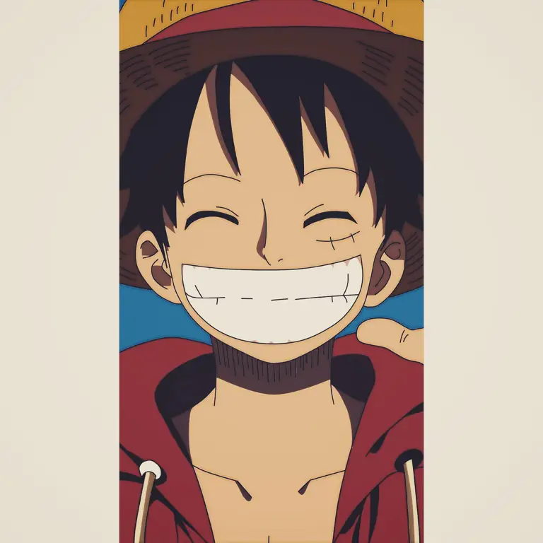 Luffy dan Kru Merayakan Kemenangan Gambar Luffy dan kru Topi Jerami merayakan kemenangan