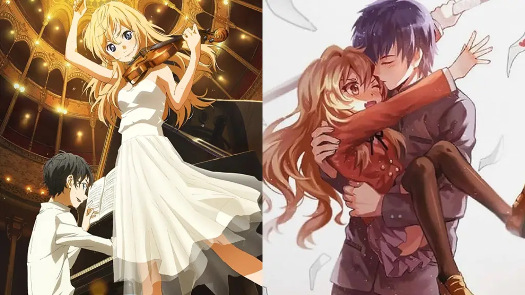 Adegan Romantis dalam Film Anime Gambar adegan romantis dari film anime