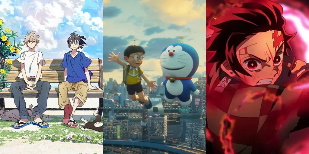Rekomendasi Film Anime 2020 Gambar berbagai poster film anime yang rilis tahun 2020