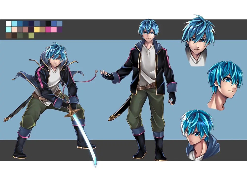 Desain karakter anime yang memukau Contoh desain karakter anime di tahun 2020