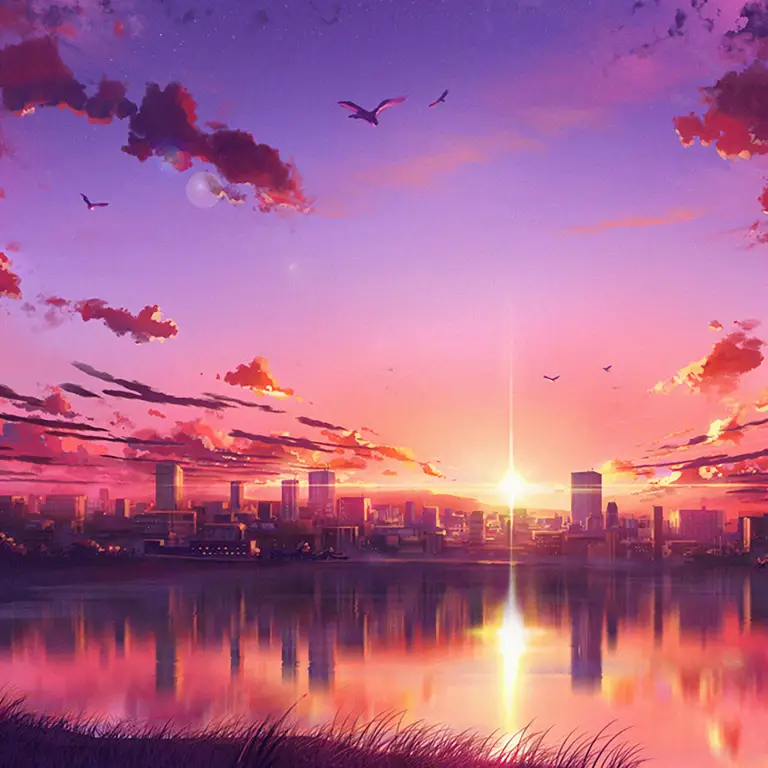Animasi latar yang detail dan mempesona Pemandangan indah dalam anime