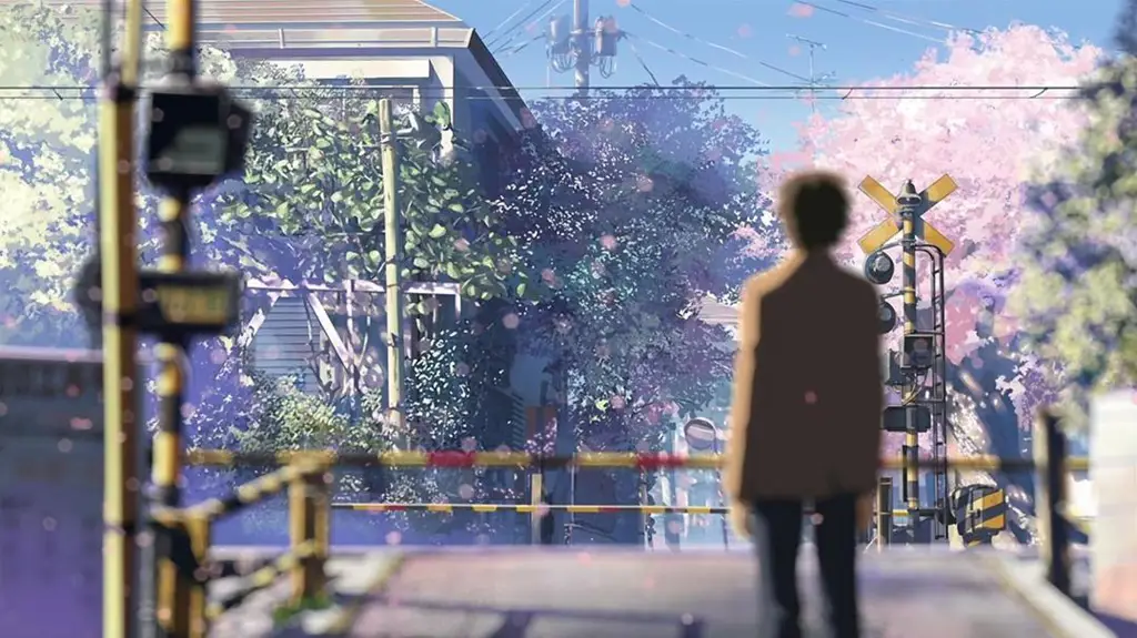 Visual perbandingan 5cm per Second dan Your Name Perbandingan antara film anime 5 Centimeters Per Second dan Your Name