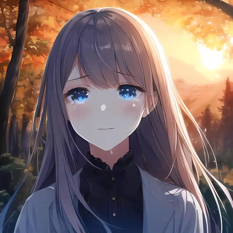 Air Mata yang Menetes Gambar karakter anime yang menangis