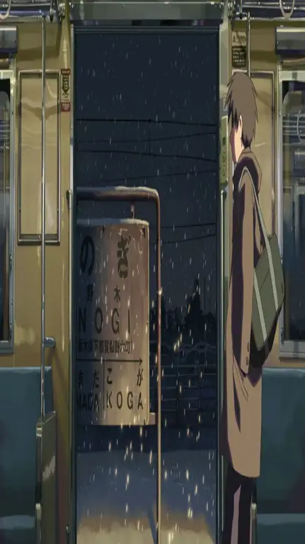 Keindahan visual yang memikat dalam film 5cm/s Pemandangan indah dalam film 5 Centimeter per Second