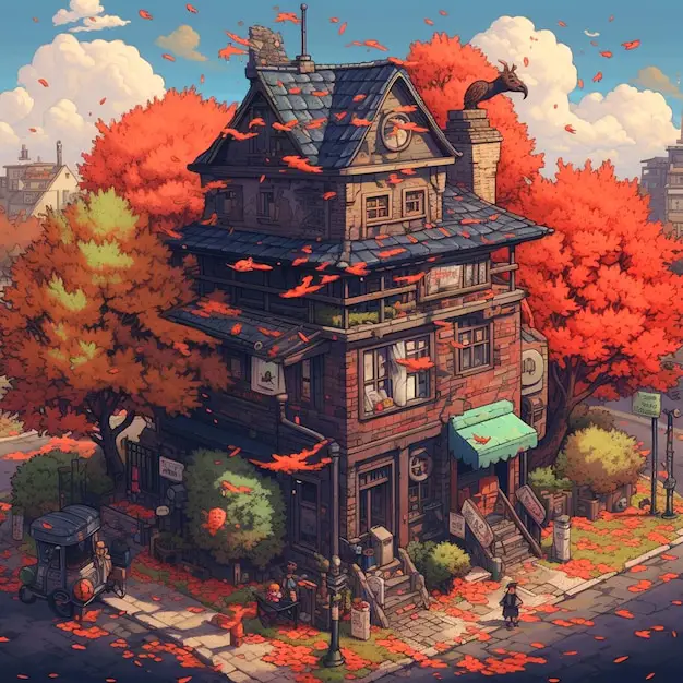 Pemandangan Alam Magis ala Studio Ghibli Gambar animasi pemandangan alam yang indah khas Studio Ghibli