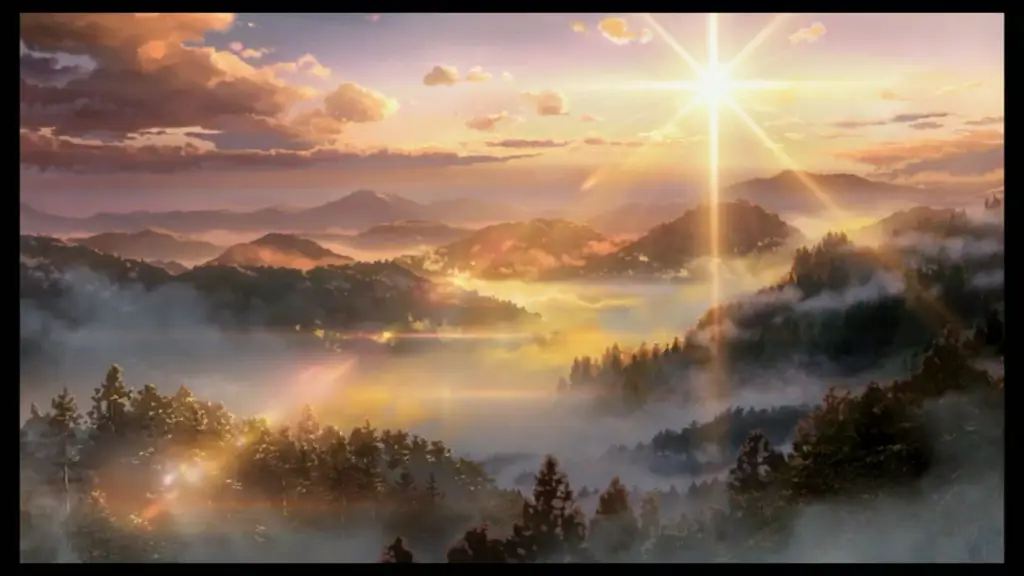 Pemandangan indah dari film Your Name.