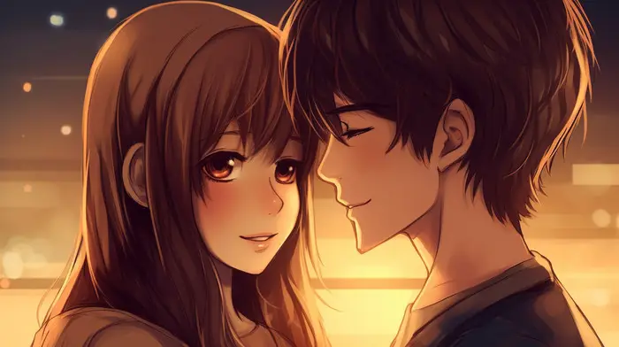 Nikmati film anime romantis komedi bersama pasangan Pasangan anime bahagia menonton film