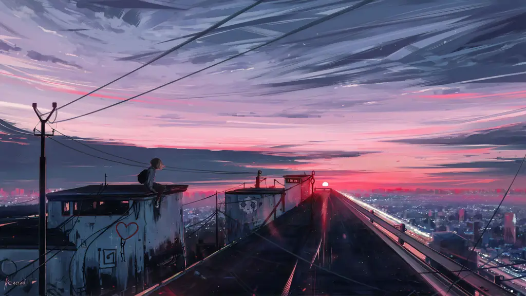 Latar Belakang Anime yang Menakjubkan Gambar latar belakang anime yang detail dan indah