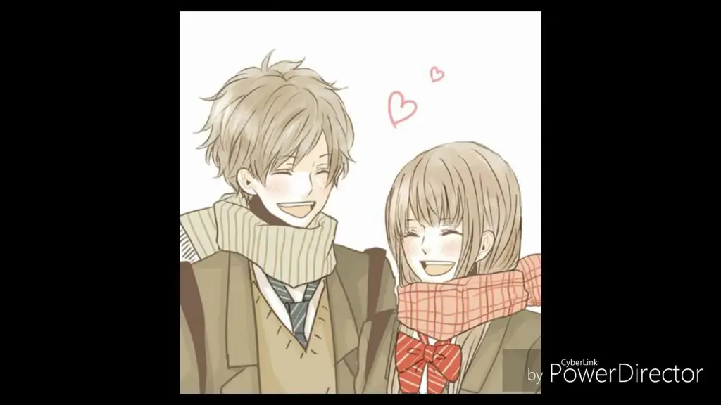 Momen lucu dalam anime romance comedy Pasangan anime sedang tertawa bersama