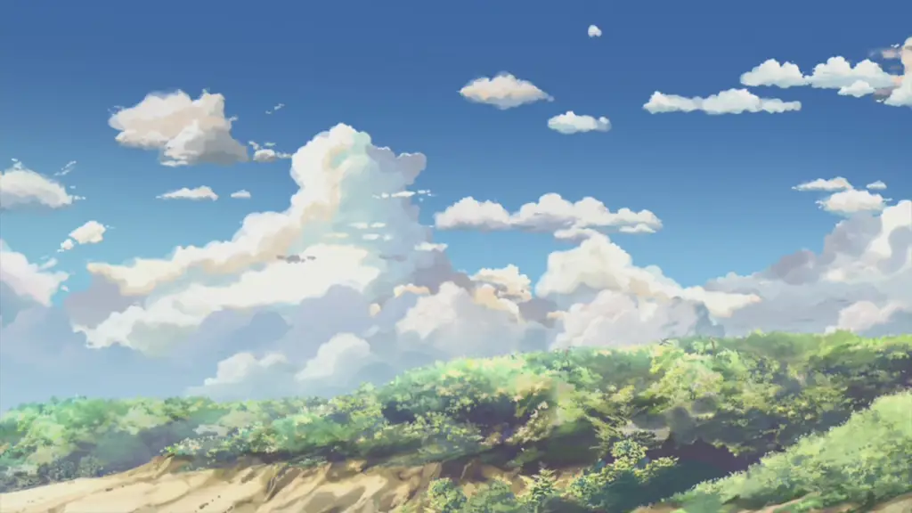 Keindahan Latar Anime Contoh latar belakang pemandangan anime yang indah