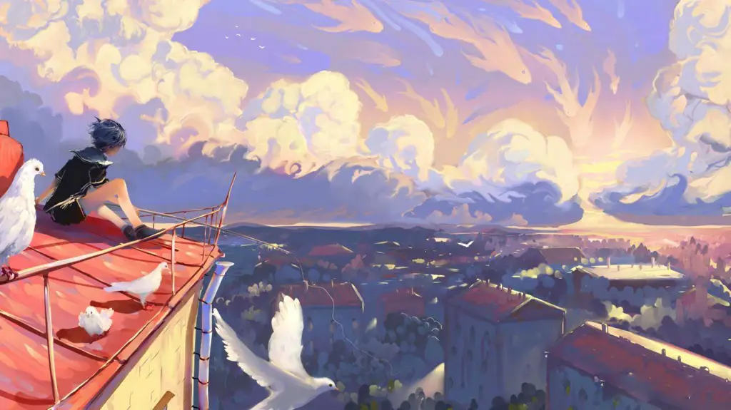 Keindahan Alam dalam Animasi Pemandangan indah dalam film anime