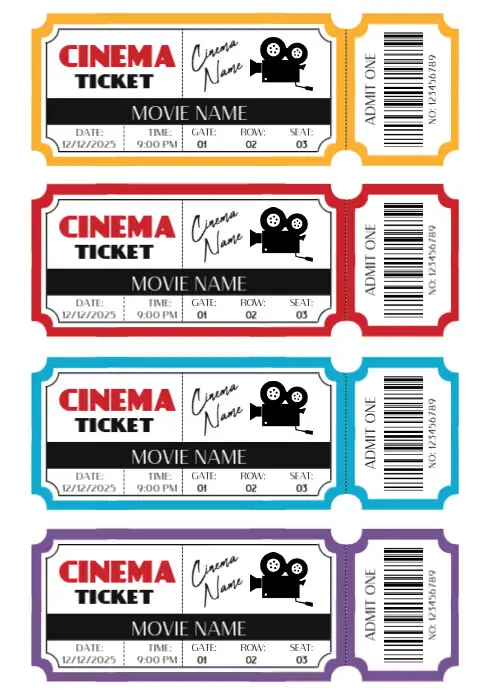 Dapatkan Tiketmu Sekarang Stub tiket bioskop film anime