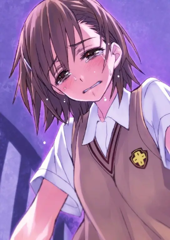 Ekspresi kesedihan yang mendalam Adegan karakter anime menangis