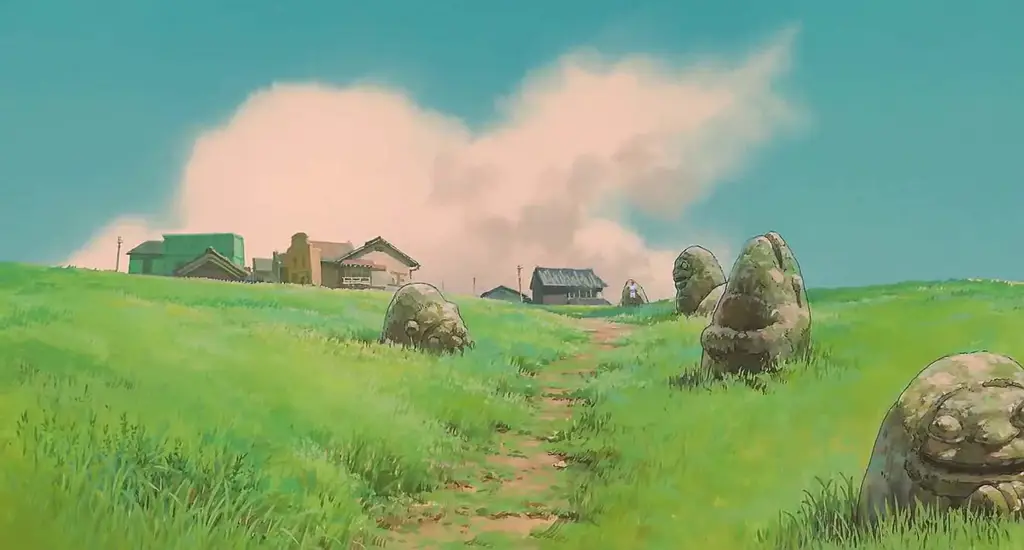 Keindahan dunia roh dalam Spirited Away Pemandangan indah dari dunia roh di film Spirited Away