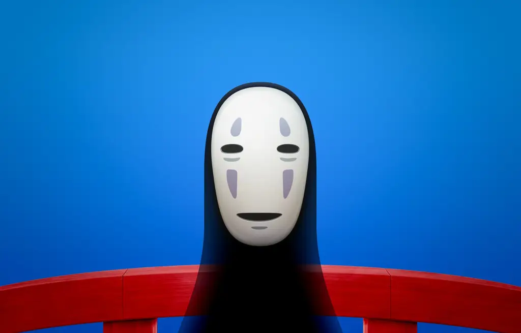 No-Face, Makhluk Misterius yang Mencari Persahabatan Ilustrasi No-Face, karakter misterius di film Spirited Away
