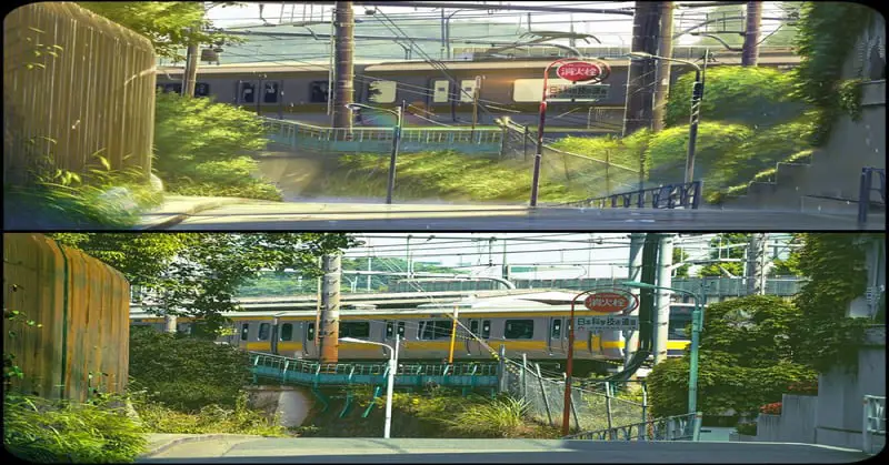 Perbandingan kota anime vs kota nyata Perbandingan kota anime vs kota nyata
