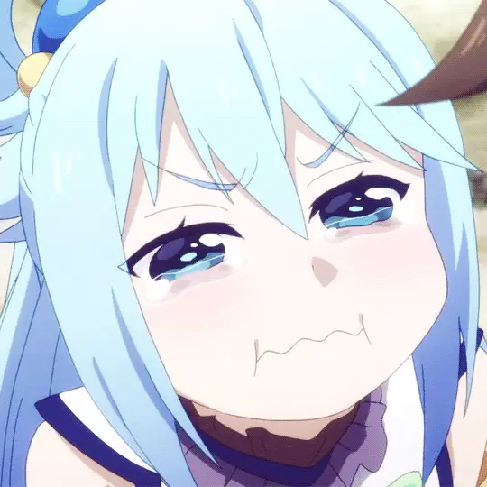 Ekspresi sedih karakter anime Karakter anime yang menangis
